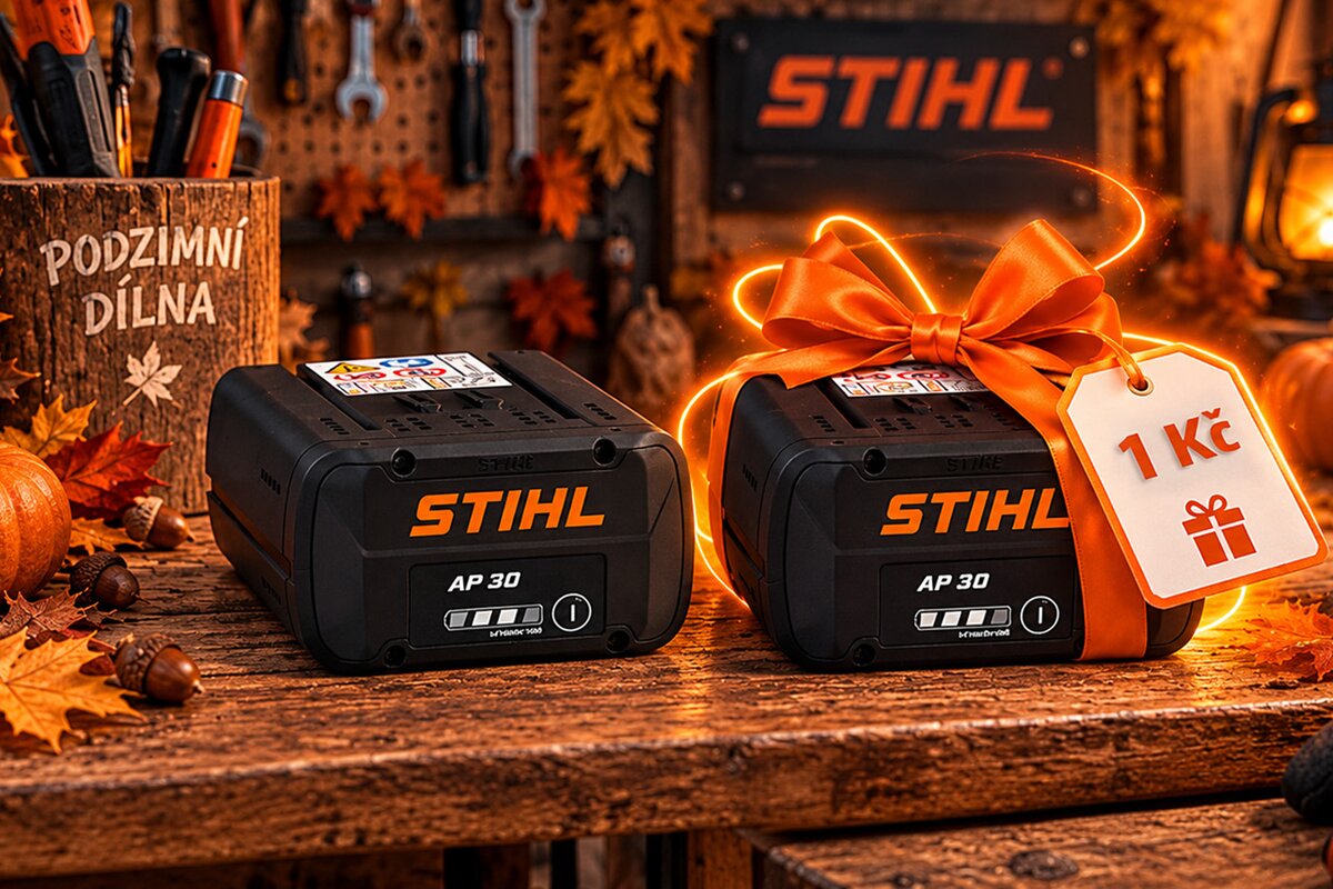 Akce STIHL: Druhý akumulátor za 1 Kč