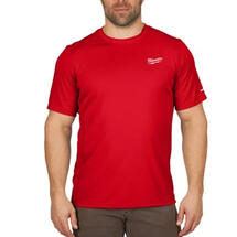 Tričko funkční krátký rukáv XL červené 