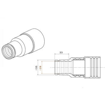 Adaptér odsávání 28/35mm  - 2